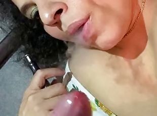 Smoking fetish sucking a good dick smoking blowjob