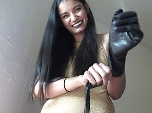 Leather Gloves Handgag Porn