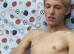 Masturbation, Smal, Gigantisk kuk, Gay, Sprut, Blond, Ensam, Twink