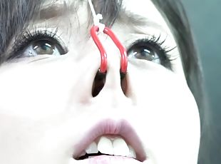 BDSM JAV Yuu Kawakami CMNF Nose Hook Blowjob