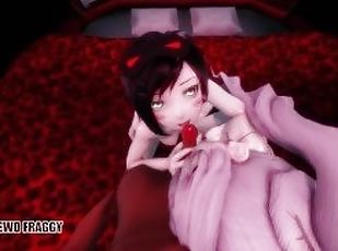 RWBY - Ruby & Weiss Double BJ [4K MMD R18 HENTAI]