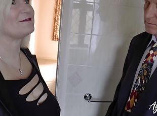 AgedLovE Hard Sex Milf making out with Sales Agent