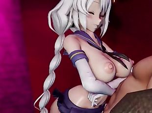 MMD R-18 Sexy Mi  Kizuna Akari Shimakaze Cosplay