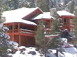 Taylor Rain Gets DP&#039;d In A Cabin While On A Snowboarding