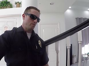 Horny chick Carolina Cortez gets fucked hard by a police officer