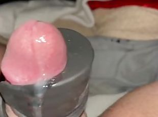 Besar (Huge), Mastubasi, Orgasme, Amatir, Cumshot (keluarnya sperma), Penis besar, Mainan, Sudut pandang, Sperma, Seorang diri