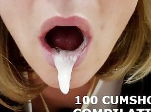 100 Times Swallowed COMPILATION, Blowjob, Cumshot , Oral Creampie, Cum in mouth, Facial