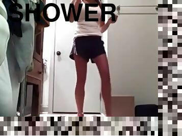 Part 1 hot teen shower hidden camera