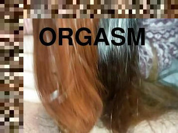 masturbação, orgasmo, amador, ejaculação, vagina