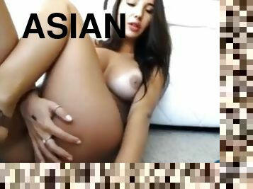 asia, amatir, sayang, gambarvideo-porno-secara-eksplisit-dan-intens, permainan-jari, teransang, webcam