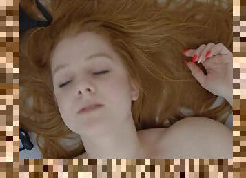 Young redhead girl masturbation