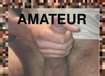 masturbation, amatör, gigantisk-kuk, tonåring, avrunkning, sprut, petit, ensam, kuk