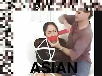 Sexy Asian Girl Bound, Gagged and Groped