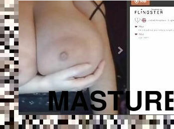 masturbação, puta-slut, webcam, massivo