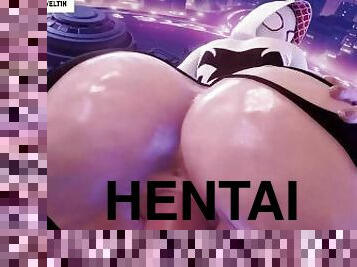 hentai, ritt, kuk