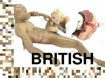 British Big Melons Dirty Talking Blondie Bimbo Bitch Enjoys BBC