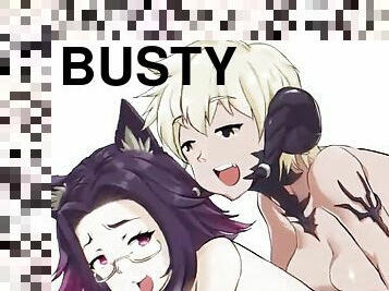 Busty anime cat girl hardcore sex