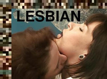 Impudent lesbians incredible Office porn video