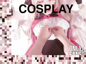 Tamamo Cosplay Sex, FGO Sexy Ladyboy Cosplayer Gets Fucked, Fate Crossdresser Tgirl trans Hentai 1