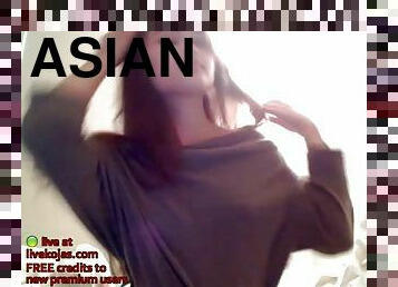Asian hottest camgirl in black stockings