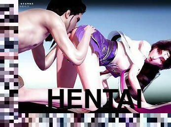 Delightful Hentai teens heart-stopping sex movie