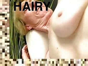 Hairy granny enjoys being fucked hard