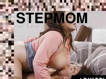 Massive Tits Stepmom Takes Stepson BBC Cock And Creampie! - Natasha nice interracial
