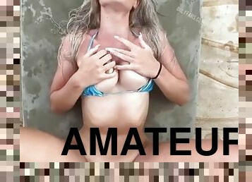 Blonde teen with big tits fucked on a day by the pool. I found her on meetxx.com