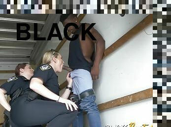 Black guy gets busted for having a massive cock and milfs can't stop riding it