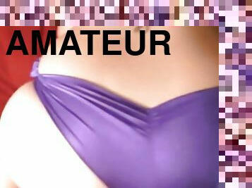 Exboyfriend purple satin pantie fuck