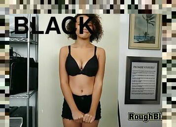 Black busty girl deepthorating big black hard cock