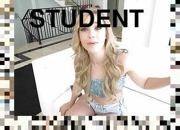 pelajar, sayang, gambarvideo-porno-secara-eksplisit-dan-intens, sudut-pandang, berambut-pirang, nakal, bokong