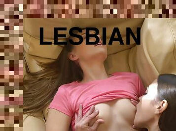 vagina-pussy, sayang, lesbian-lesbian, gila, manis, oral-melalui-mulut