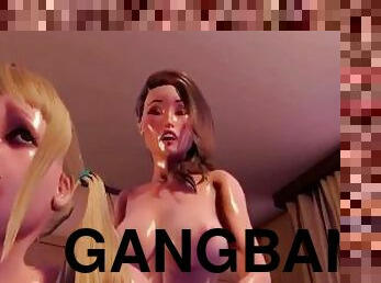 Futa Futanari Anal Gangbang Threesome Orgy 3D Hentai