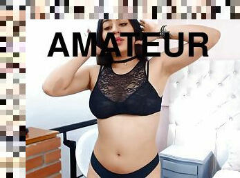 Latina beauty in lingerie hot webcam erotic show