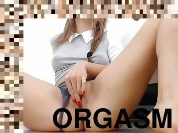 orgasme, kencing, muncrat, amatir, remaja, gila, muda-diatas-18, webcam, seorang-diri