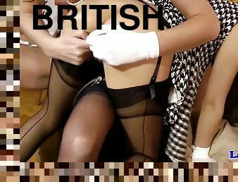 British mature licks pussy of glamor european babe