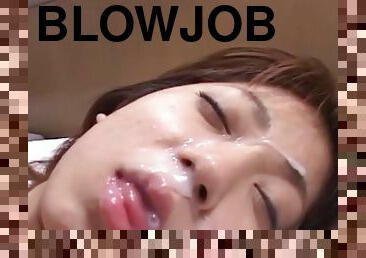 blowjob-seks-dengan-mengisap-penis, cumshot-keluarnya-sperma, jepang, berhubungan-dengan-wajah, sayuran