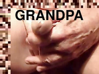 Hot grandpa precum