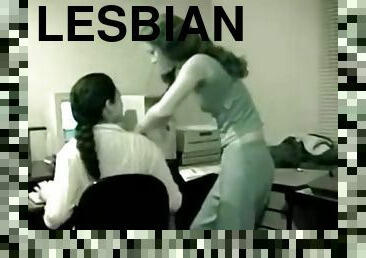 Lesbian office sex