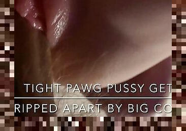 TIGHT PAWG PUSSY GETS RIPPED APART BY BIG COCK!
