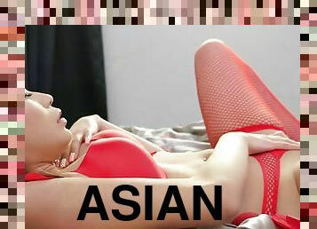 asia, posisi-seks-doggy-style, sayang, cumshot-keluarnya-sperma, remaja, mainan, pakaian-dalam-wanita, pakaian-jaring-ikan, manis-sweet, menunggangi