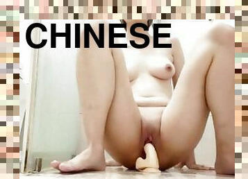 asia, mastubasi, creampie-ejakulasi-di-dalam-vagina-atau-anus-dan-keluarnya-tetesan-sperma, toilet, manis, cantik, tertangkap, cina