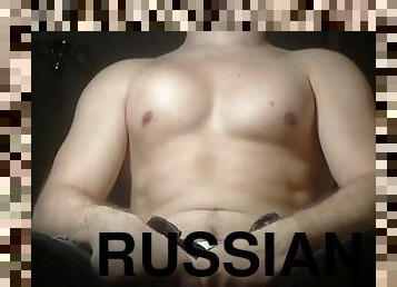 rusia, amatir, homo, webcam, seorang-diri