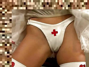 Sperm On Busty Tits Nurse's Juggs