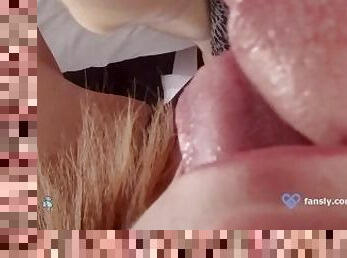 Extreme Close Up Female POV Blowjob Absolutely Fills My Mouth