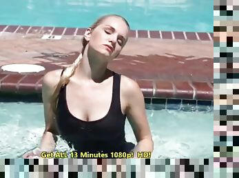 Liz ashley naked at the pool & spa