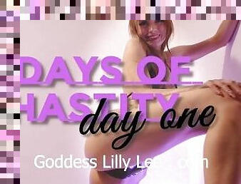 5 Days of chastity - femdom, slave training, chastity device, humiliation, task, sissification