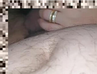 Step mom perfect handjob in the hotel room