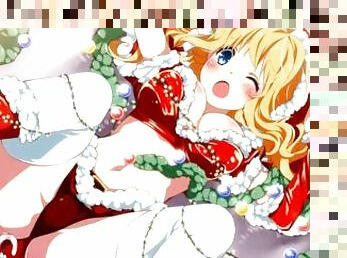 Blonde horny stepsister gives me gifts in Christmas anime hentai uncensored cartoon